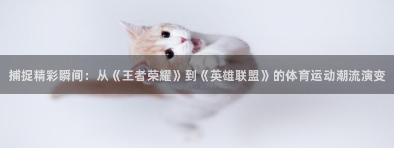 JJB竞技宝官方正版app开户：捕捉精彩瞬间：从《王者荣耀》