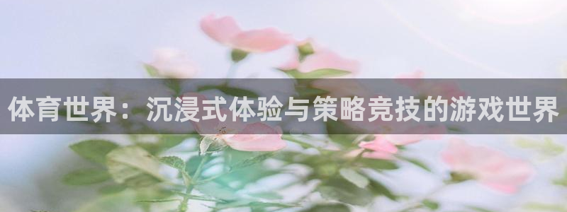 JJB竞技宝官方正版app新能源：体育世界：沉浸式体